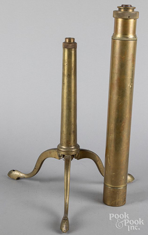 Appraisal: Brass G S telescope Brass G S telescope x Negretti