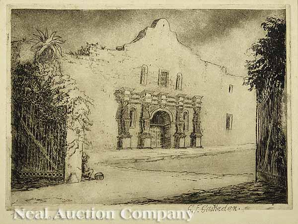 Appraisal: George Castleden American New Orleans - a pair of prints