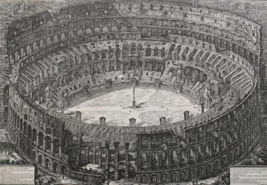 Appraisal: GIOVANNI BATTISTA PIRANESI Italian - VEDUTA DELL'ANFITEATRO FLAVIO DETTO IL