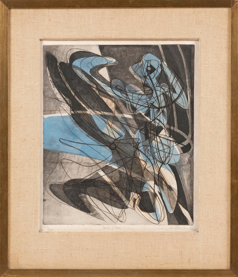 Appraisal: STANLEY WILLIAM HAYTER NEW YORK ENGLAND FRANCE - JEAU D'EAU