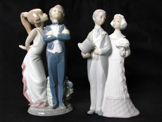 Appraisal: Two Lladro Figurines including ''Let's Make Up'' issued Juan Huerta