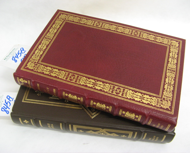 Appraisal: FIFTEEN LEATHER BOUND BOOKS each with gilt stamped covers and