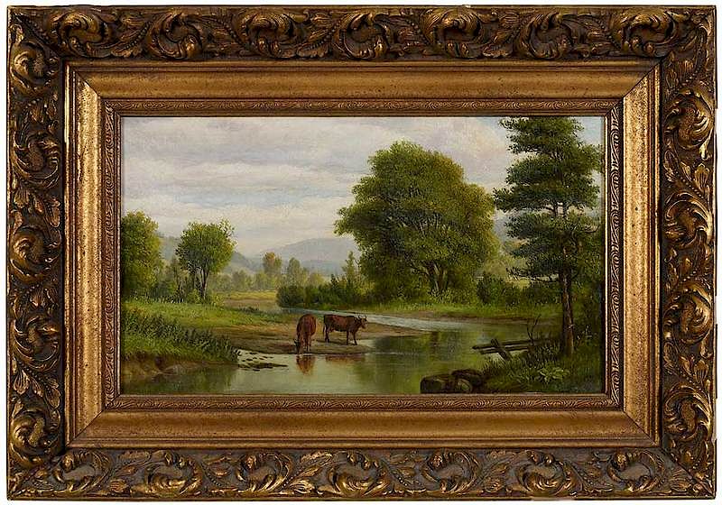 Appraisal: Levi Wells Prentice America - Pastoral Landscape signed lower right