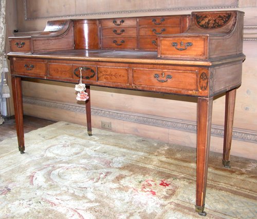 Appraisal: Title English Inlaid Satinwood Carlton House Desk Date early th