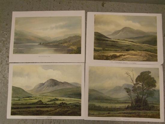 Appraisal: Keith Burtonshaw four watercolours of the lake district Three of