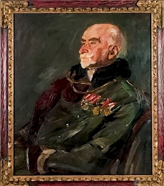 Appraisal: Edmund Pick Morino - Portrait Oil Painting Edmund Pick-Morino Austrian