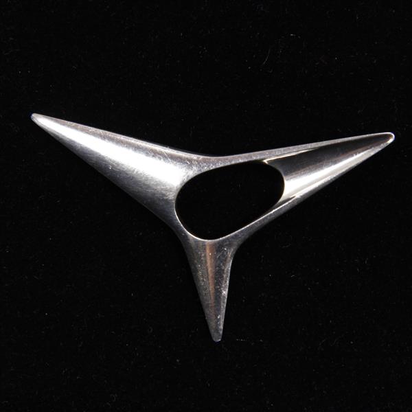 Appraisal: Georg Jensen Denmark Sterling Silver Modernist Brooch Pin No obvious