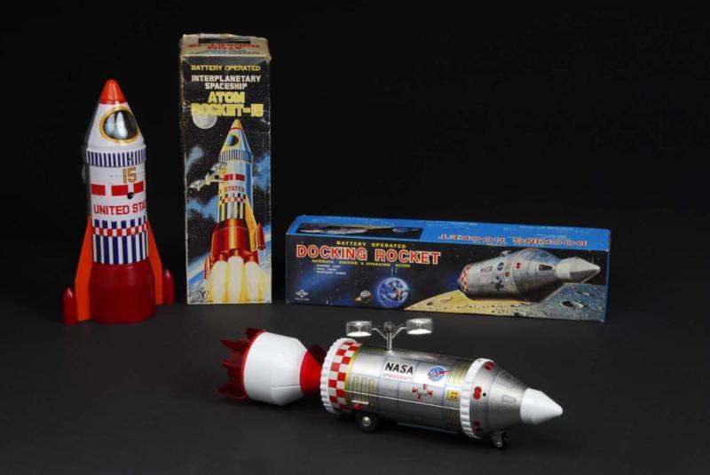 Appraisal: Lot of Rocket Toys Description Japanese Both are working Includes