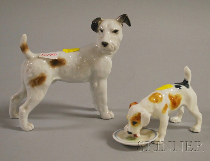 Appraisal: Two Porcelain Dog Figures a Royal Doulton HN and an