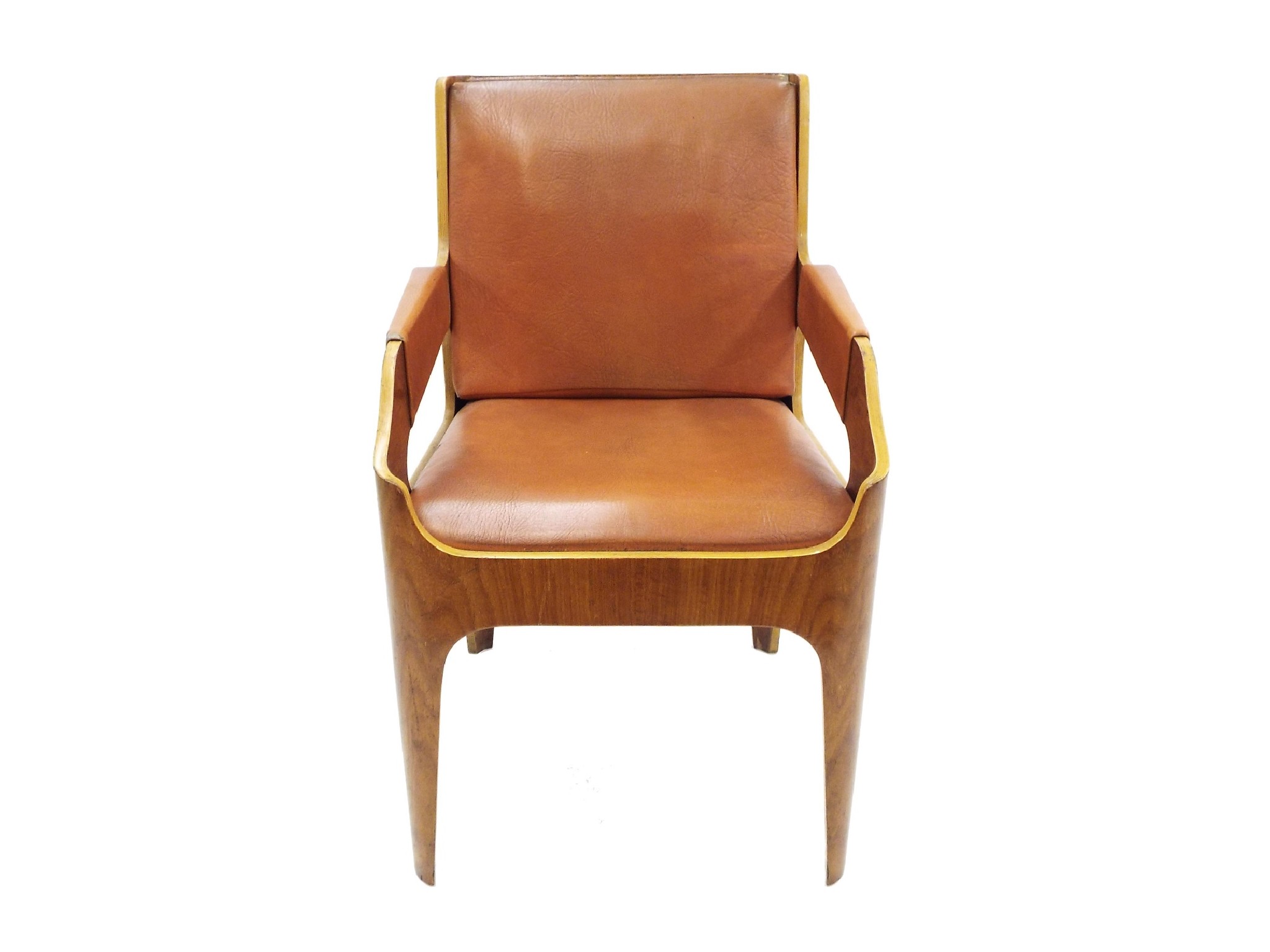 Appraisal: John Wright - 'Canberra' chair the moulded ply frame with