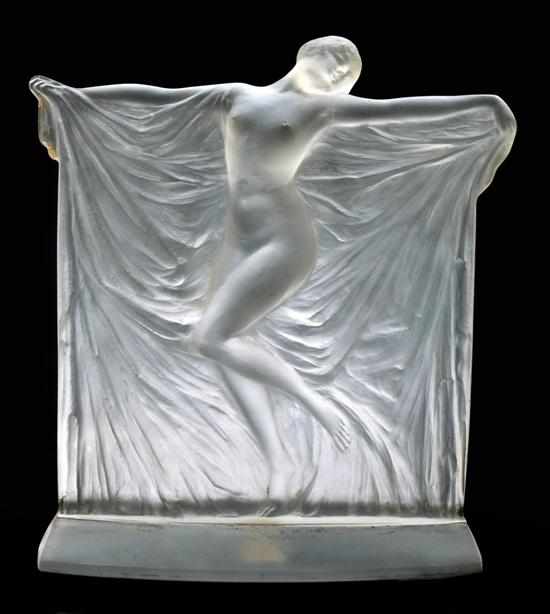 Appraisal: A Rene Lalique 'Thais' pattern glass statuette Model introduced also