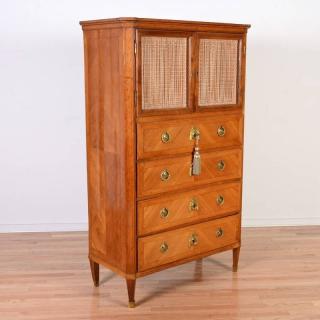 Appraisal: Louis XVI bronze mounted fruitwood chiffonnier th c four drawers