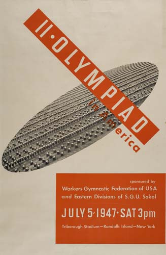 Appraisal: LADISLAV SUTNAR - II OLYMPIAD IN AMERICA x inches Condition