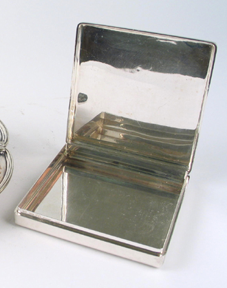 Appraisal: AN AMERICAN LOUIS COMFORT TIFFANY STERLING SILVER CASE in square