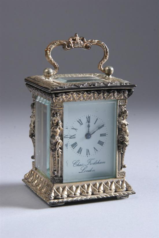 Appraisal: CHARLES FRODSHAM CO SILVER AND GLASS CASED JUBILEE CARRIAGE CLOCK