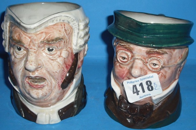 Appraisal: Royal Doulton Midsize Character Jugs Mr Pickwick D and Buzfuz