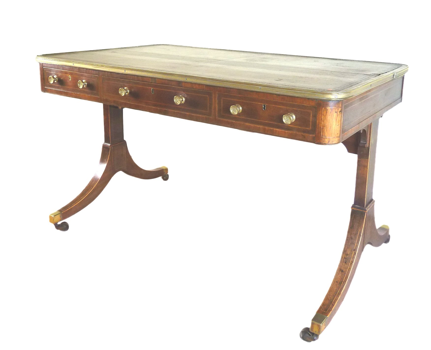 Appraisal: A Regency mahogany writing table in the manner of John