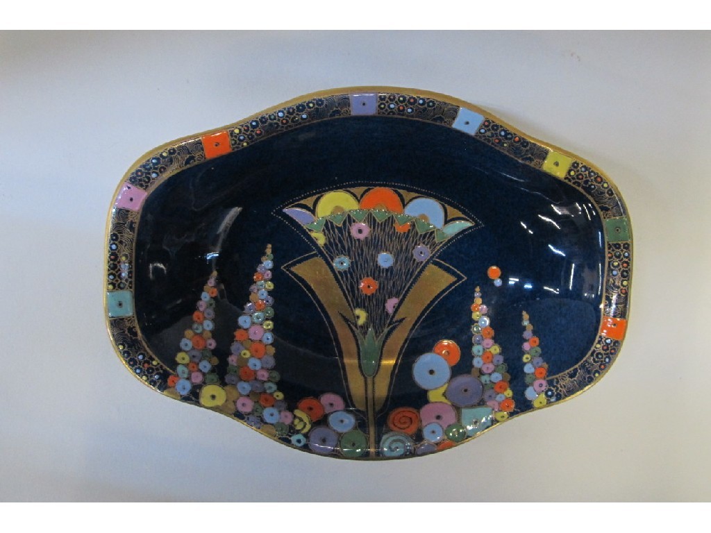 Appraisal: Carlton Ware Egyptian Fan pattern dish