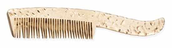 Appraisal: A MOUSTACHE COMB BY CARTIER The fine comb in sterling