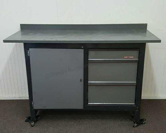 Appraisal: Sears Craftsman long drawer with a cabinet work station Measures