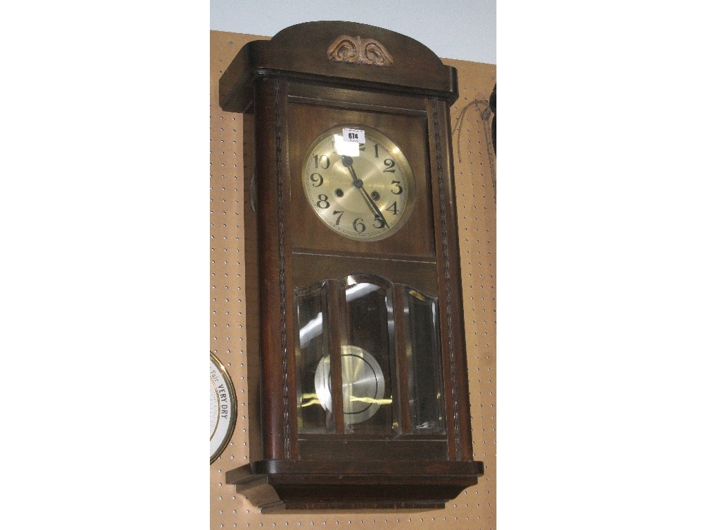 Appraisal: Edwardian wall clock