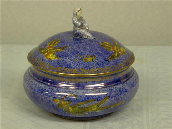 Appraisal: Wedgwood 'Fairyland' lustre circular jar and cover the handle in