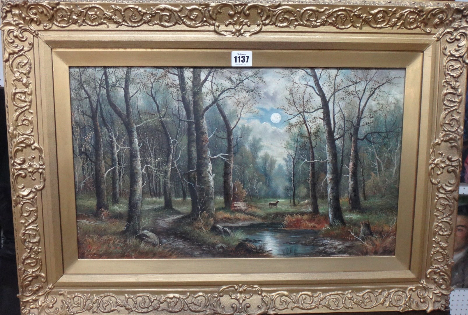 Appraisal: S William early th century Wooded scenes a pair oil