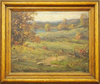 Appraisal: A Wigle autumn landscape Archie Palmer Wigle American - Oil