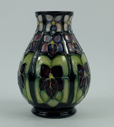 Appraisal: Moorcroft vase decorated in the Sally Tuffin Violets design height