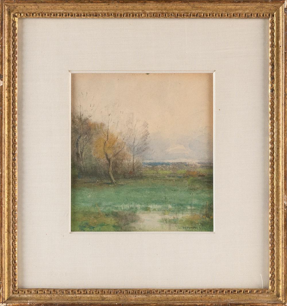 Appraisal: JOHN FRANCIS MURPHY NEW YORK ILLINOIS - MARSH LANDSCAPE WATERCOLOR