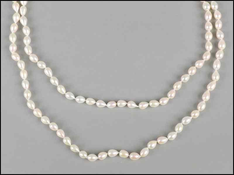 Appraisal: CREAM CULTURED PEARL NECKLACE Pearls are - mm Length ''