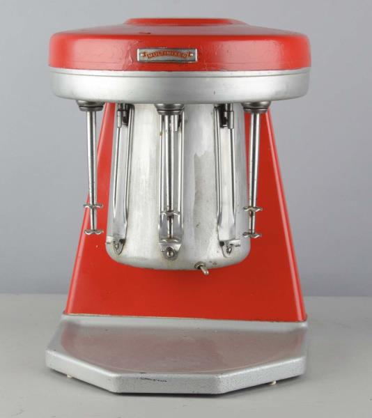 Appraisal: Vintage Countertop Red Metal -Mixer Multimixer This repainted soda fountain