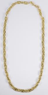 Appraisal: K Heavy Gucci Link Necklace grams K yellow gold Gucci