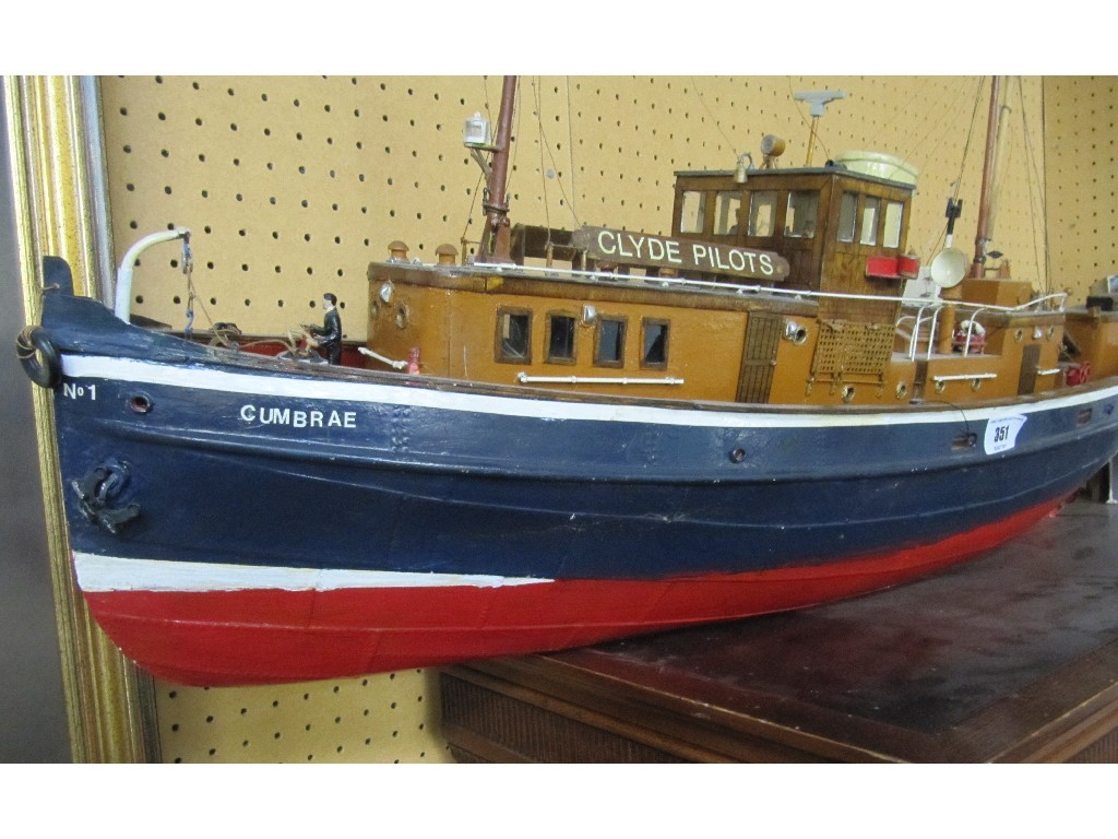 Appraisal: Remote control Clyde Pilot Boat 'Cumbrae'