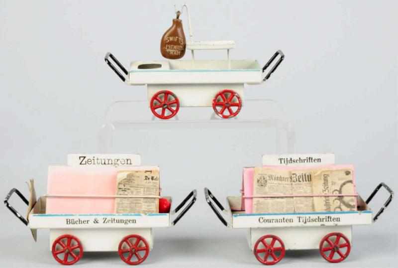 Appraisal: Lot of Marklin News Fruit Carts German Circa s Includes