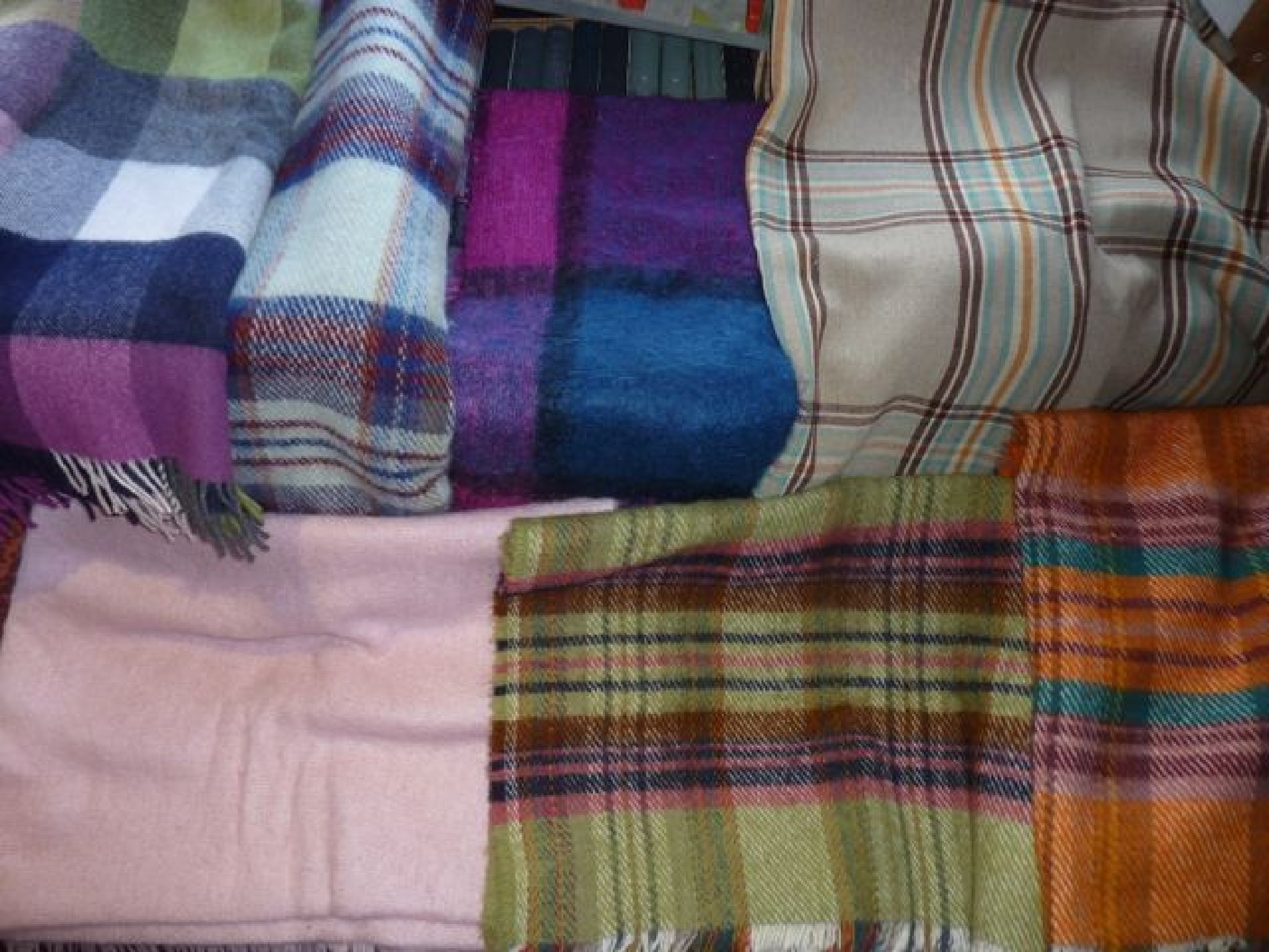 Appraisal: A selection of good quality brightly coloured wool rugs including