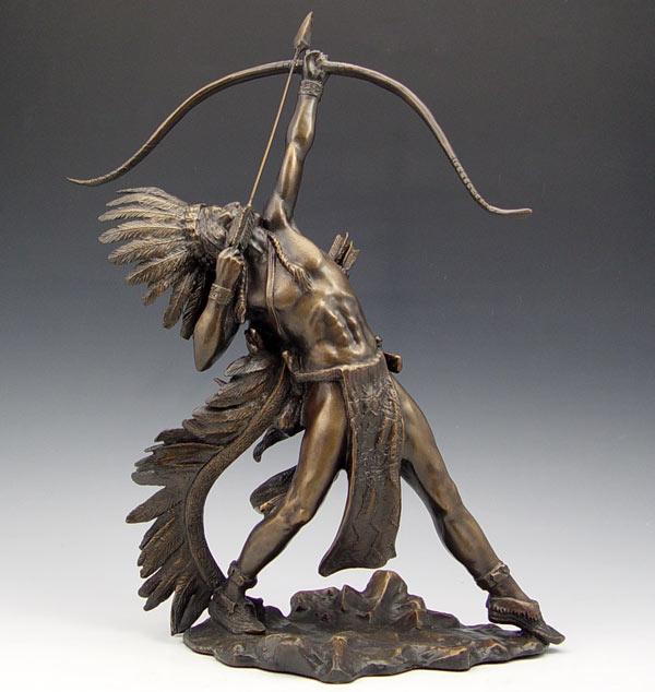 Appraisal: FOX Lincoln American - Indian Warrior with Bow and Arrow