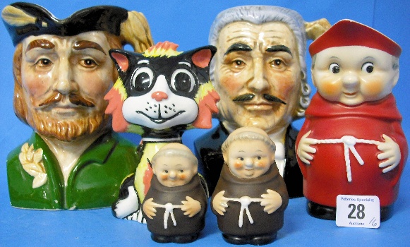 Appraisal: A Collection of Pottery to Include Goebel Toby Jug Monk