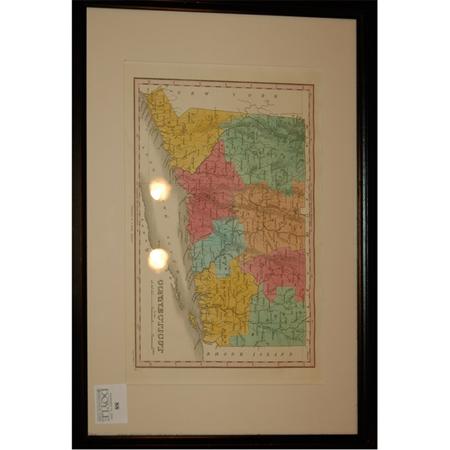 Appraisal: Anthony Finley CONNECTICUT Hand-colored engraving Estimate -