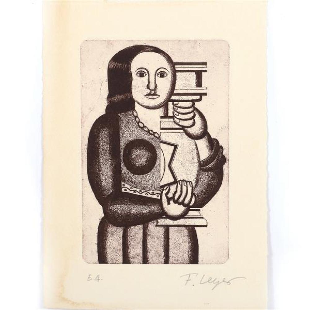 Appraisal: FERNAND LEGER FRENCH - FEMME A LA CRUCHE ETCHING H