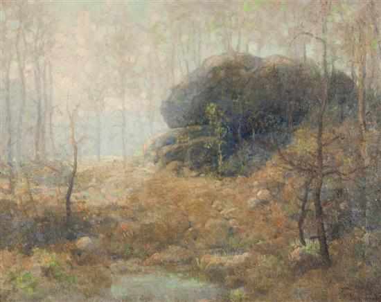 Appraisal: William F Krondorf American - The Quiet Woods oil on