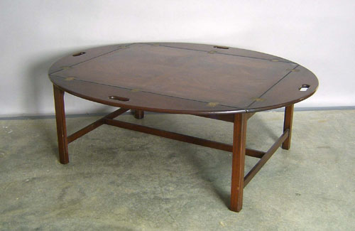 Appraisal: Mahogany butler's tray table h w