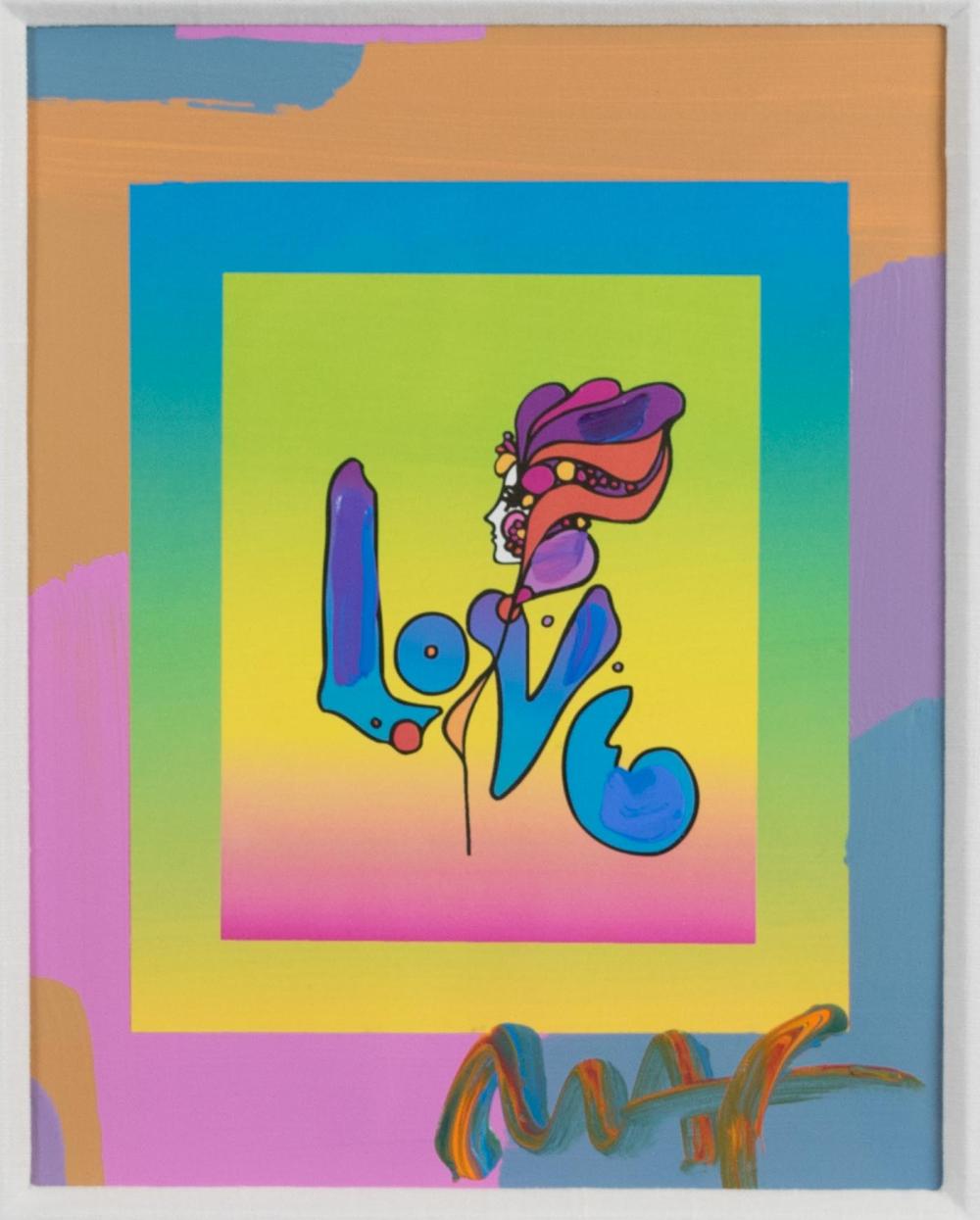 Appraisal: PETER MAX New York Germany born mixed media on paper