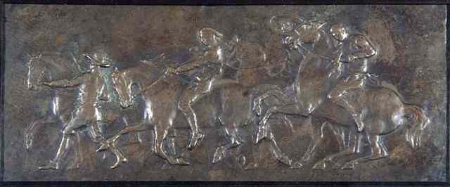 Appraisal: RANDOLPH CALDECOTT - 'A Horse Fair in Brittany' bronze bas