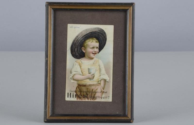 Appraisal: Hires' Root Beer Litho Advertisement In Frame This framed small