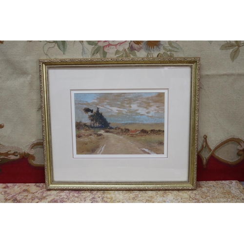 Appraisal: David Davies - Australian watercolour gouache original gallery label verso