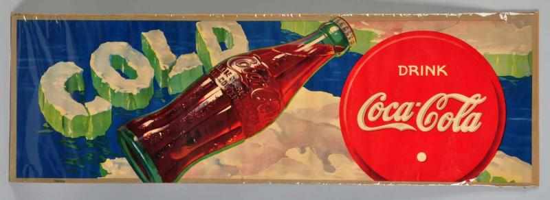 Appraisal: Paper Coca-Cola Poster Only minor ripples and almost no wear