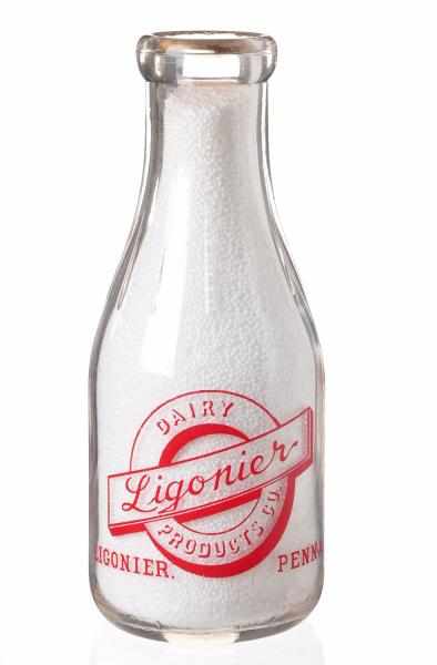 Appraisal: Ligonier Dairy Milk Bottle Description Ligonier PA Condition Very Good