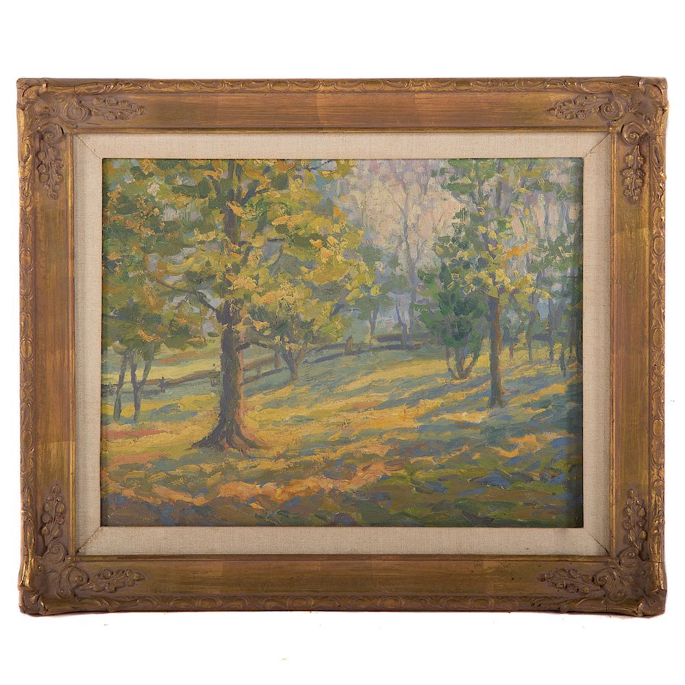 Appraisal: American School th c Spring Landscape In the Pennsylvania Impressionist