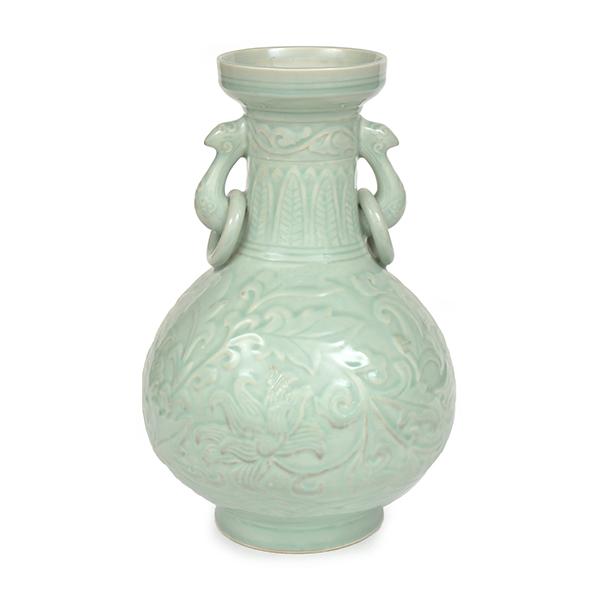 Appraisal: A MODERN CELADON GLAZED PORCELAIN VASE CM HIGH